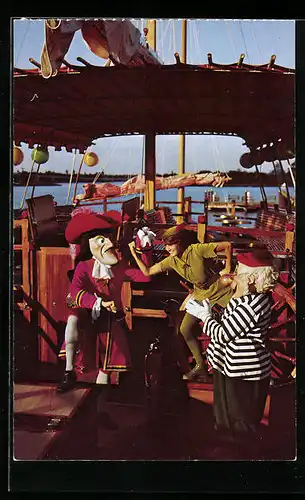 AK Peter Pan und Captain Hook im Duell