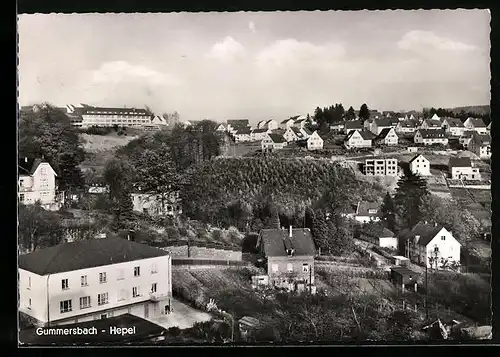 AK Gummersbach-Hepel, Ortsansicht aus der Vogelschau