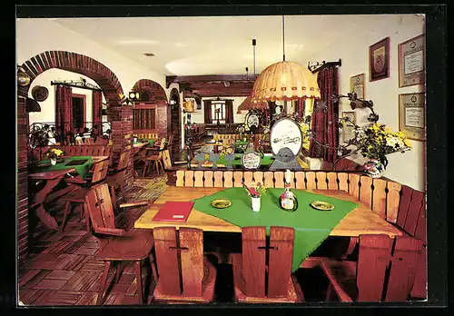AK Abtswind am Steigerwald, Gaststätte Weingut Behringer, Innenansicht