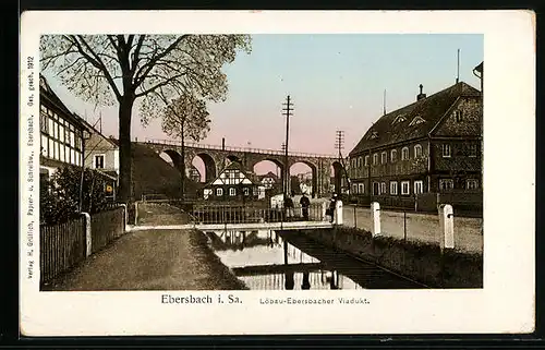 AK Ebersbach i. Sa., Löbau-Ebersbacher Viadukt