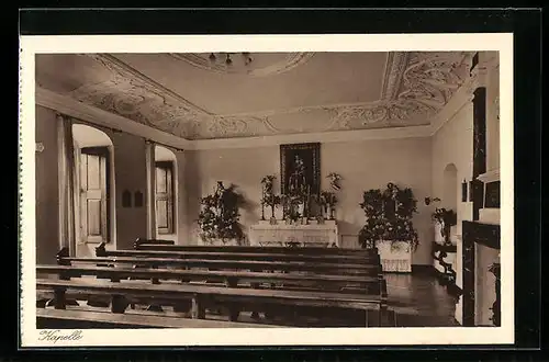 AK Kirchschönbach bei Wiesentheid, Marienhaus, Innenansicht Kapelle