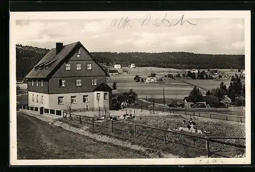 AK Vordergeiersberg bei Warmensteinach, Fichtelgebirgshaus des T. V. Die Naturfreunde, Gau Nordbayern