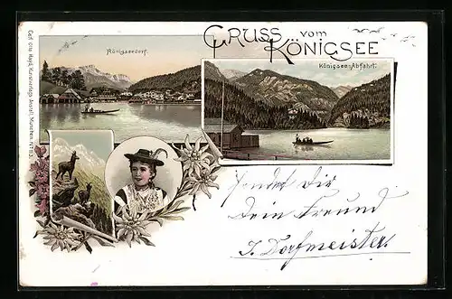 Lithographie Königsee, Königseedorf