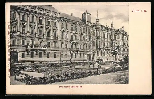 AK Fürth i. B., Promenadestrasse