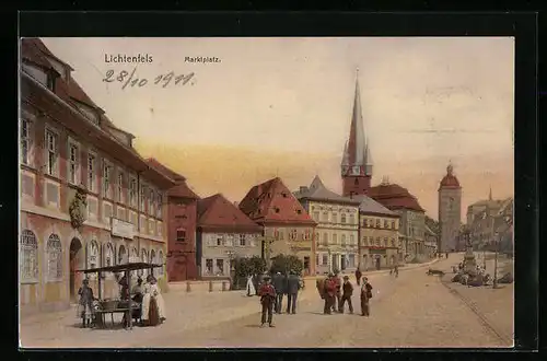 AK Lichtenfels, Marktplatz