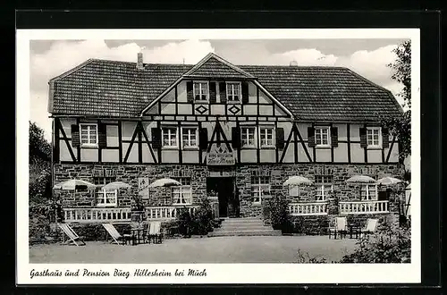 AK Much, Gasthaus Burg Hillesheim