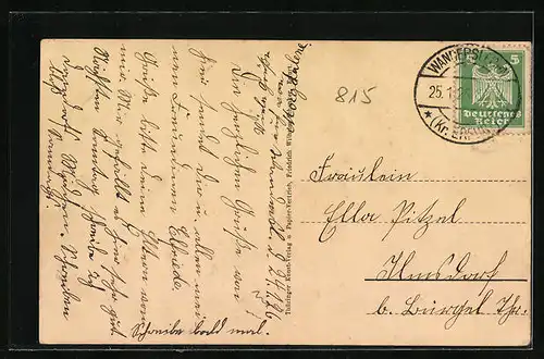 AK Wandersleben /Thür., Kirche und Haushaltungsschule