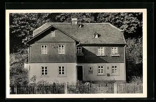 AK Schwarzenbach a.W., Forst- und Gasthaus Thiemitz