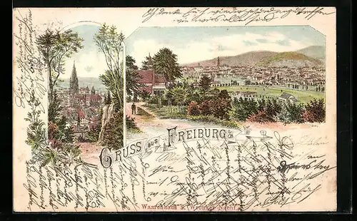 Lithographie Freiburg i.B., Panorama