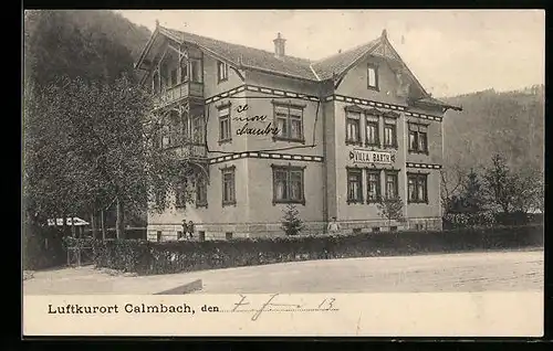AK Calmbach, Hotel Pension Villa Barth
