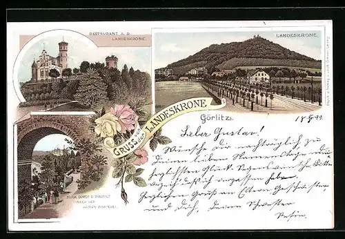 Lithographie Görlitz, Restaurant Landeskrone