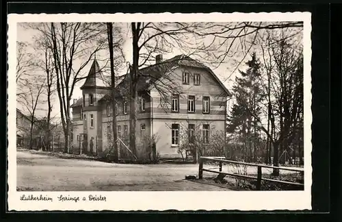 AK Springe a. Deister, Strassenpartie am Lutherheim