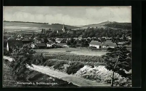 AK Hinternah b. Schleusingen, Ortsansicht aus der Vogelschau