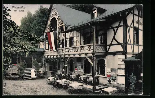 AK Dresden-Pillnitz, Gasthaus Meixmühle