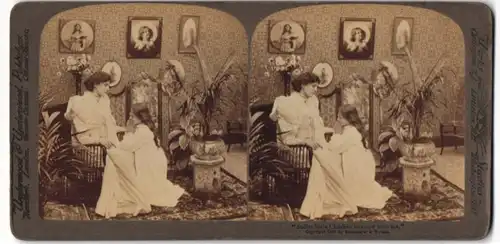 Stereo-Fotografie Underwood & Underwood, London, Suffer little Children to come unto me