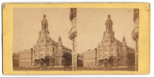 Stereo-Fotografie unbekannter Fotograf, Ansicht Paris, Blick auf die Triniti Kirche