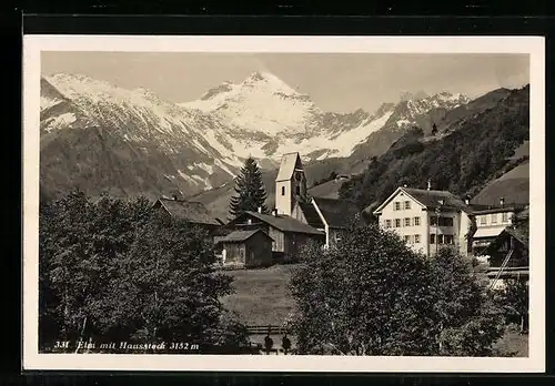 AK Elm, Teilansicht mit Bergpanorama