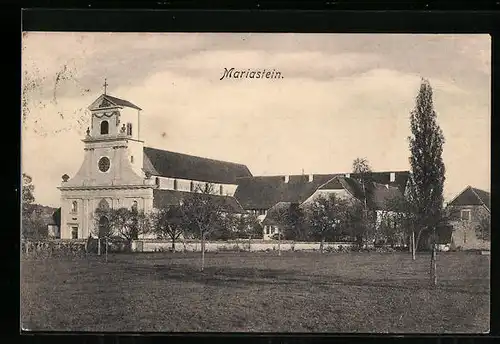 AK Mariastein, Teilansicht mit Kirche