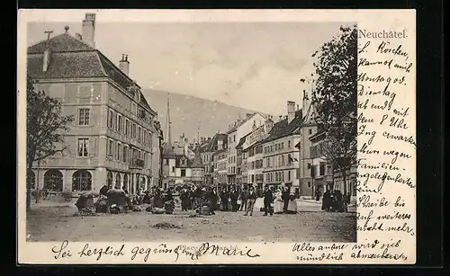 AK Neuchâtel, Place du Marché