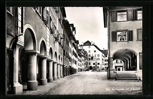 AK Wil, Marktgasse mit Arkaden