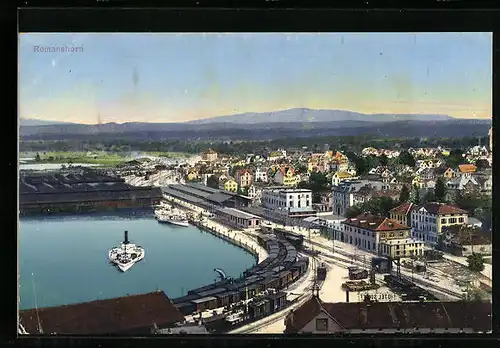 AK Romanshorn, Ortsansicht aus der Vogelschau