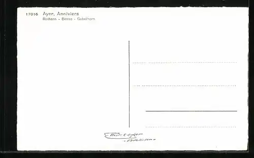 AK Ayer, Rothorn, Besso, Gabelhorn