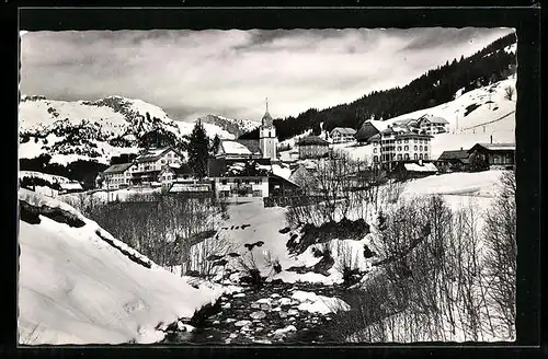 AK Sörenberg, Ortsansicht im Winter