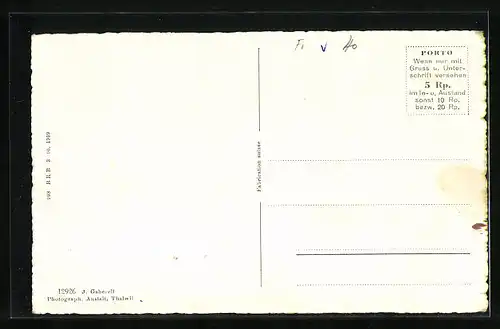 AK Filzbach, Ortsansicht mit Ferienheim v. Blauen Kreuz