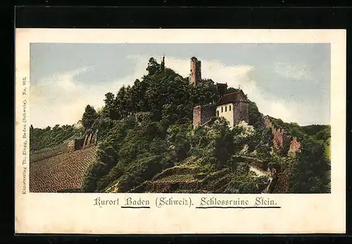 AK Baden, Schlossruine Stein