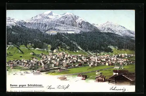 AK Davos, Ansicht gegen Schiahörner