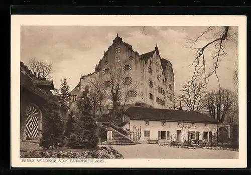 AK Wildegg, Burg Wildegg vom Burghofe aus