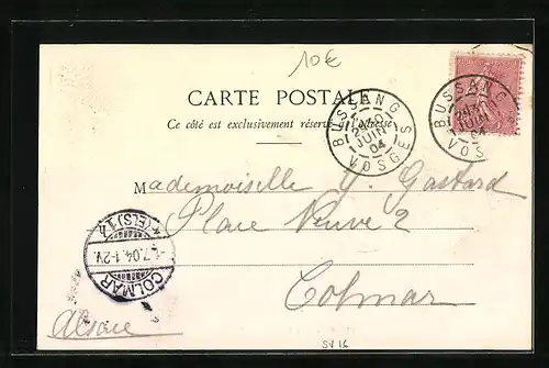 AK Bussang, Le Tunnel (Côte Alsacien)