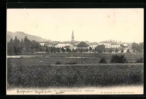 AK Charmes-sur-Moselle, Panorama Cote Est
