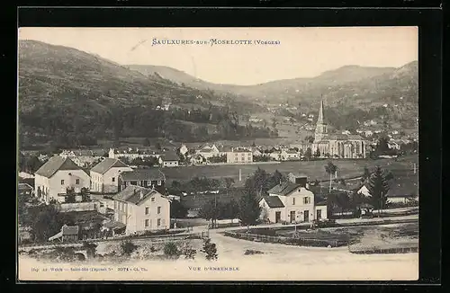 AK Saulxures-sur-Moselotte, Vue d`ensemble
