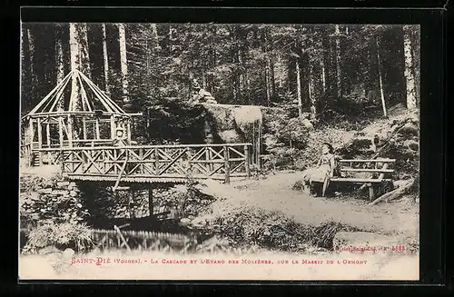 AK Saint-Die, La Cascade et l`Etang des Molieres