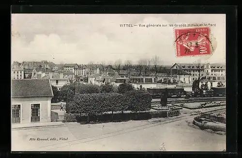 AK Vittel, Vue generale sur les Grands Hotels et le Parc