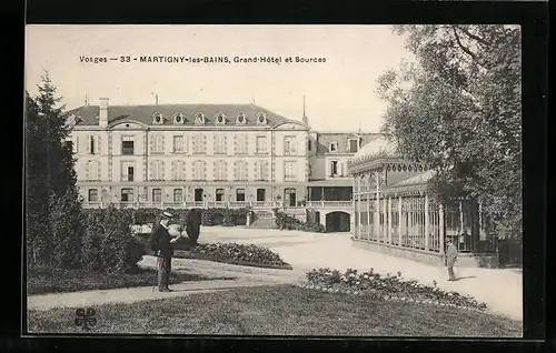 AK Martigny-les-Bains, Grand-Hôtel et Sources