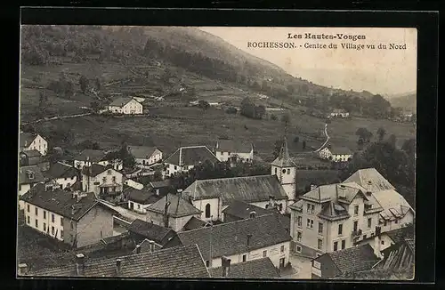 AK Rochesson, Les Hautes-Vosges, Centre du Village vu du Nord