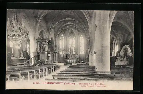 AK Remoncourt, Intérieur de l`Eglise