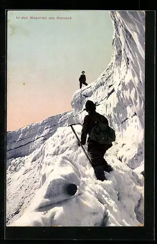 AK Hohneck, Zwei Bergsteiger in den Waechten des Hohneck