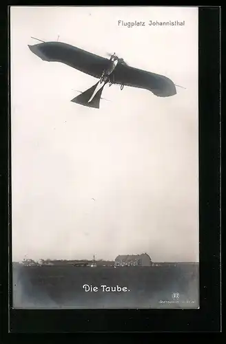 AK Johannisthal, Die Taube, Flugzeug, Flughafen