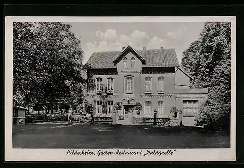 AK Hildesheim, Garten-Restaurant Waldquelle
