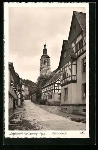 AK Königsberg /Bayern, Fachwerkhäuser in der Marienstrasse
