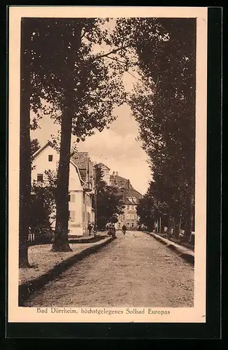 AK Bad Dürrheim, Strassenzug mit Stadtvillen