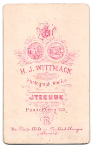 Fotografie H. J. Wittmack, Itzehoe, Paaschburg 122, Bürgerlicher Herr mit Vollbart