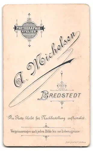 Fotografie A. Michelsen, Bredstedt, Kleines Kind im Spitzenkleid