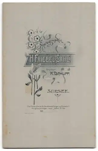 Fotografie H. Friebel-Sahli, Sursee, Vier Brüder im Sonntagsstaat
