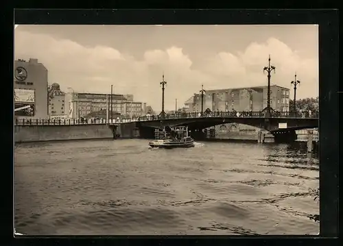 AK Berlin, Blick auf Weidendammbrücke