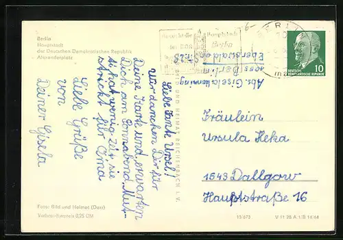 AK Berlin, Partie am Alexanderplatz, Strassenbahn