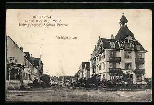 AK Bad Dürrheim, Blick in die Friedrichstrasse